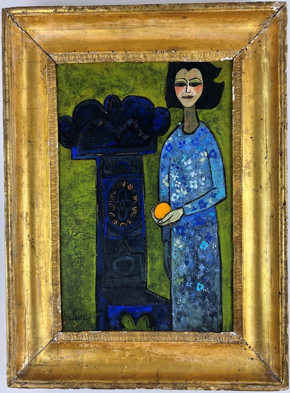 Woman and Orange, Gothic Chair