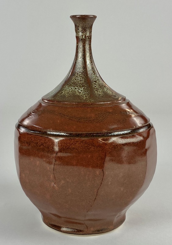 Thrown & Glazed Stoneware Bottle