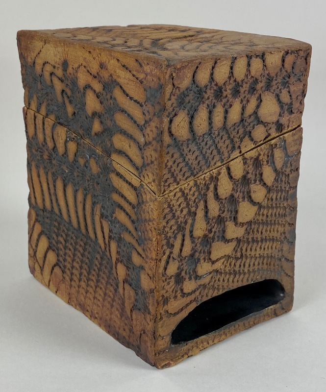 Handbuilt, Glazed & Stained Stoneware Tea Box