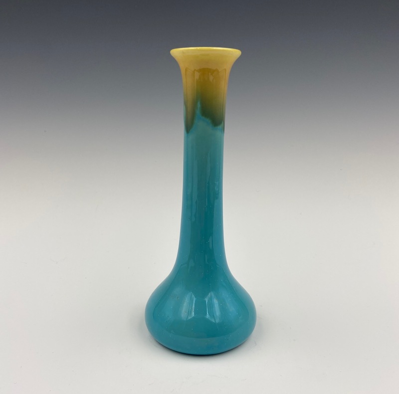 Glaze effect gold over turquoise