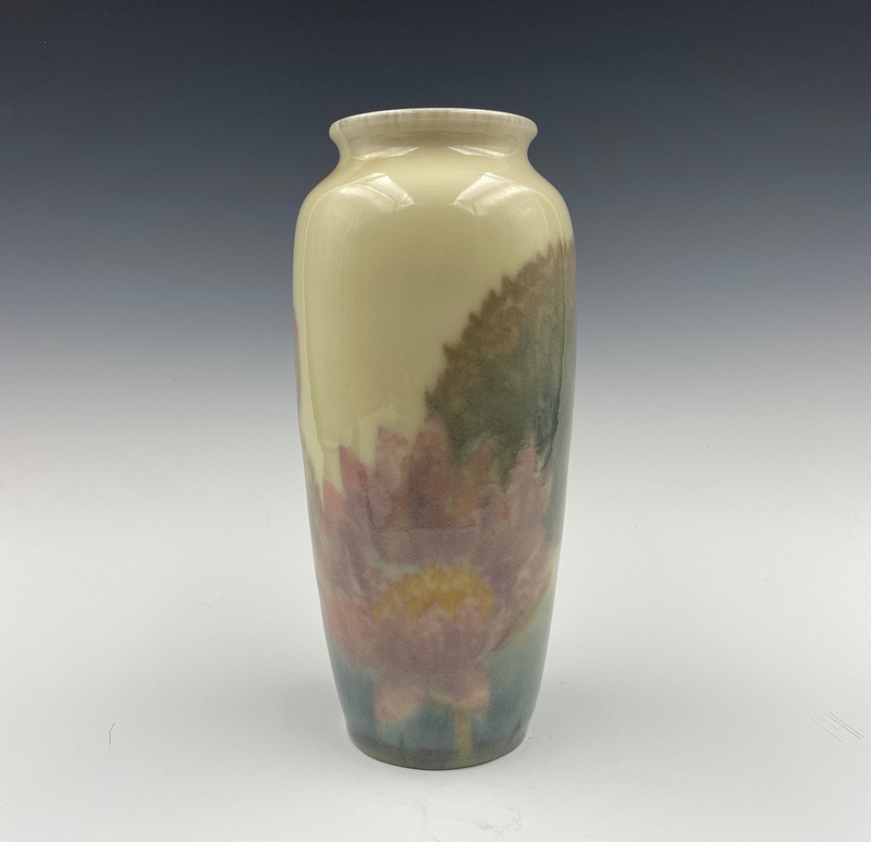 High glaze with water lilies